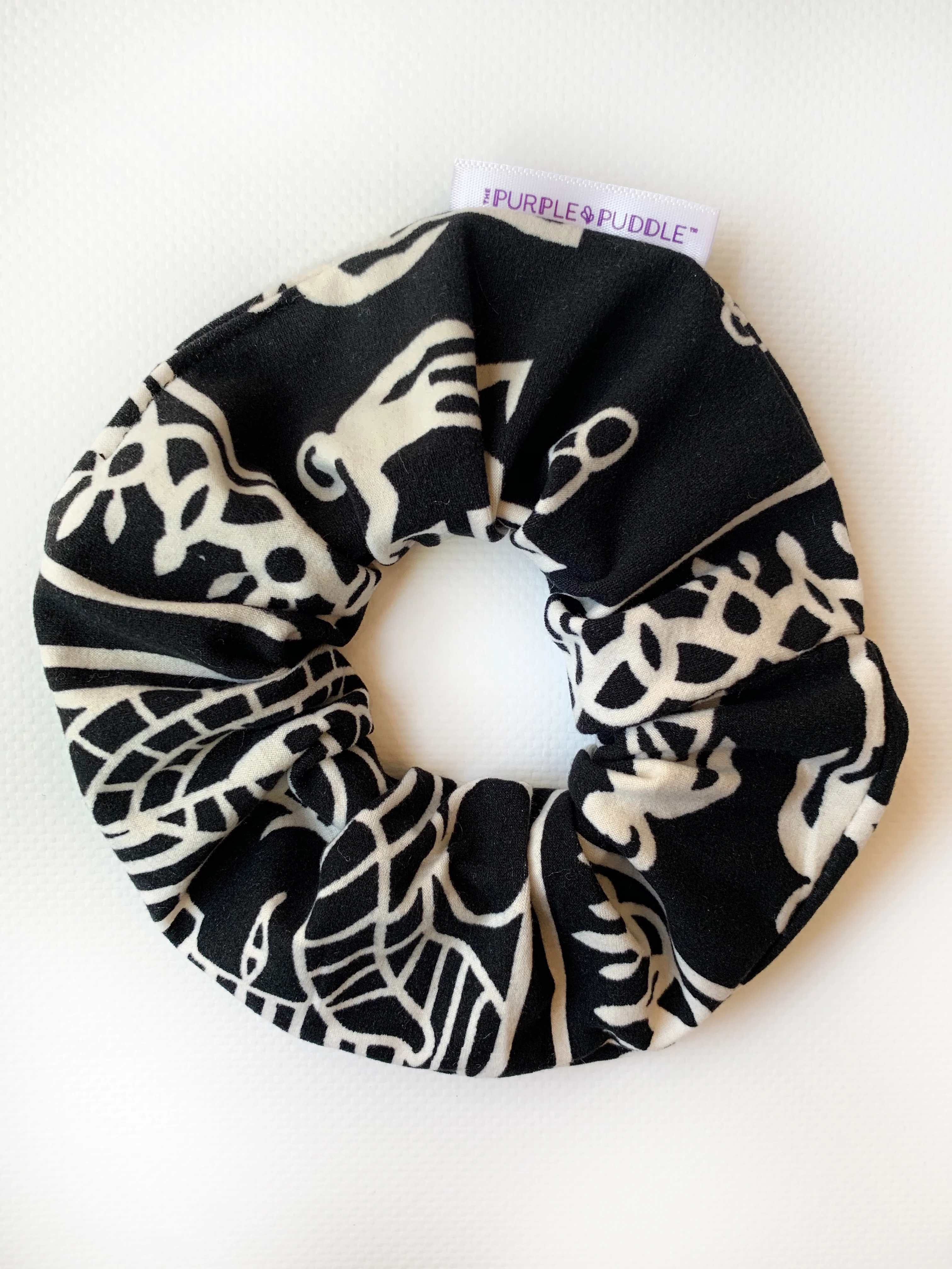 Black Hieroglyphics Scrunchie - Image 2