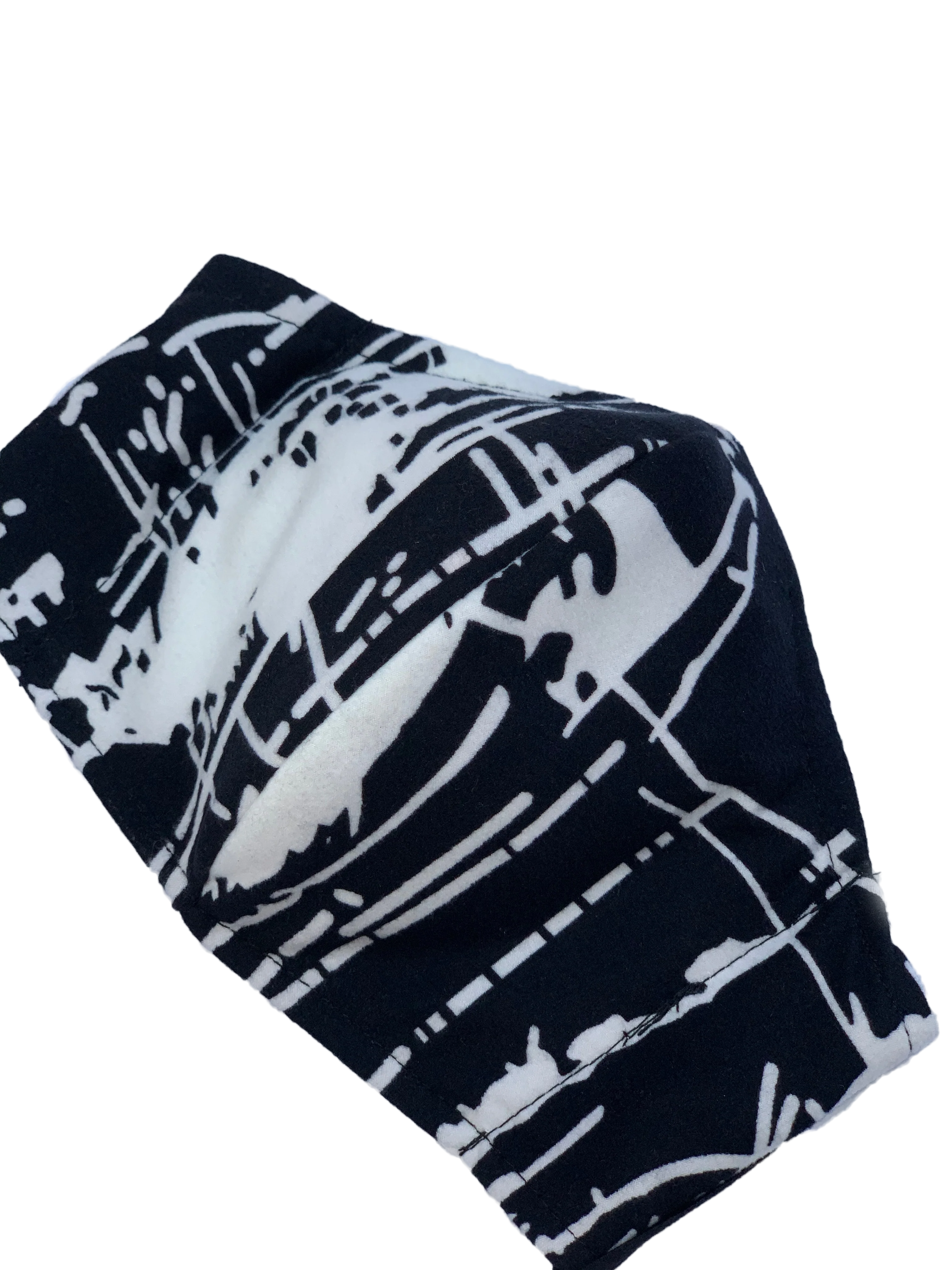 Black Shatter Face Mask
