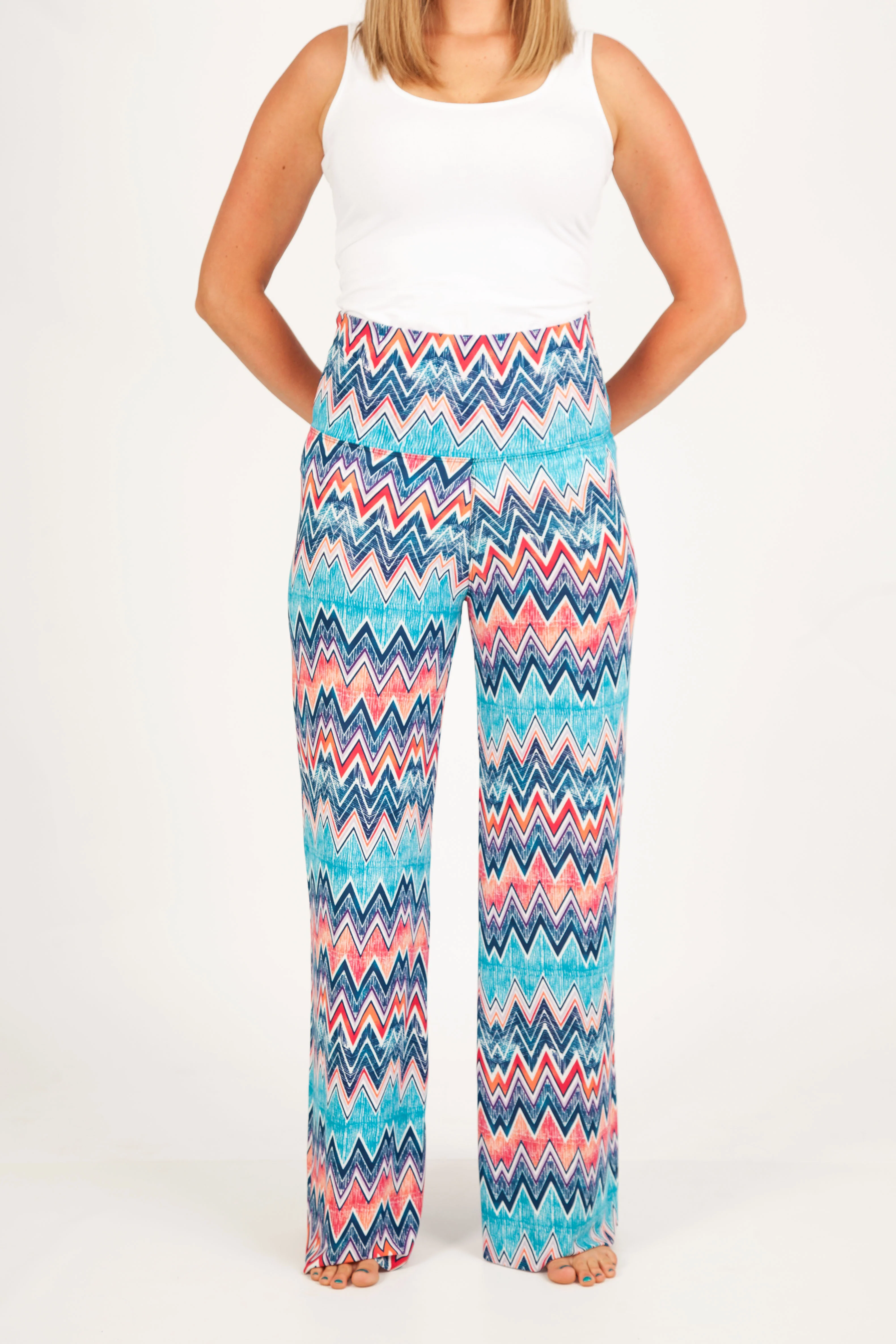 Blue Quake Palazzo Pant - Image 3
