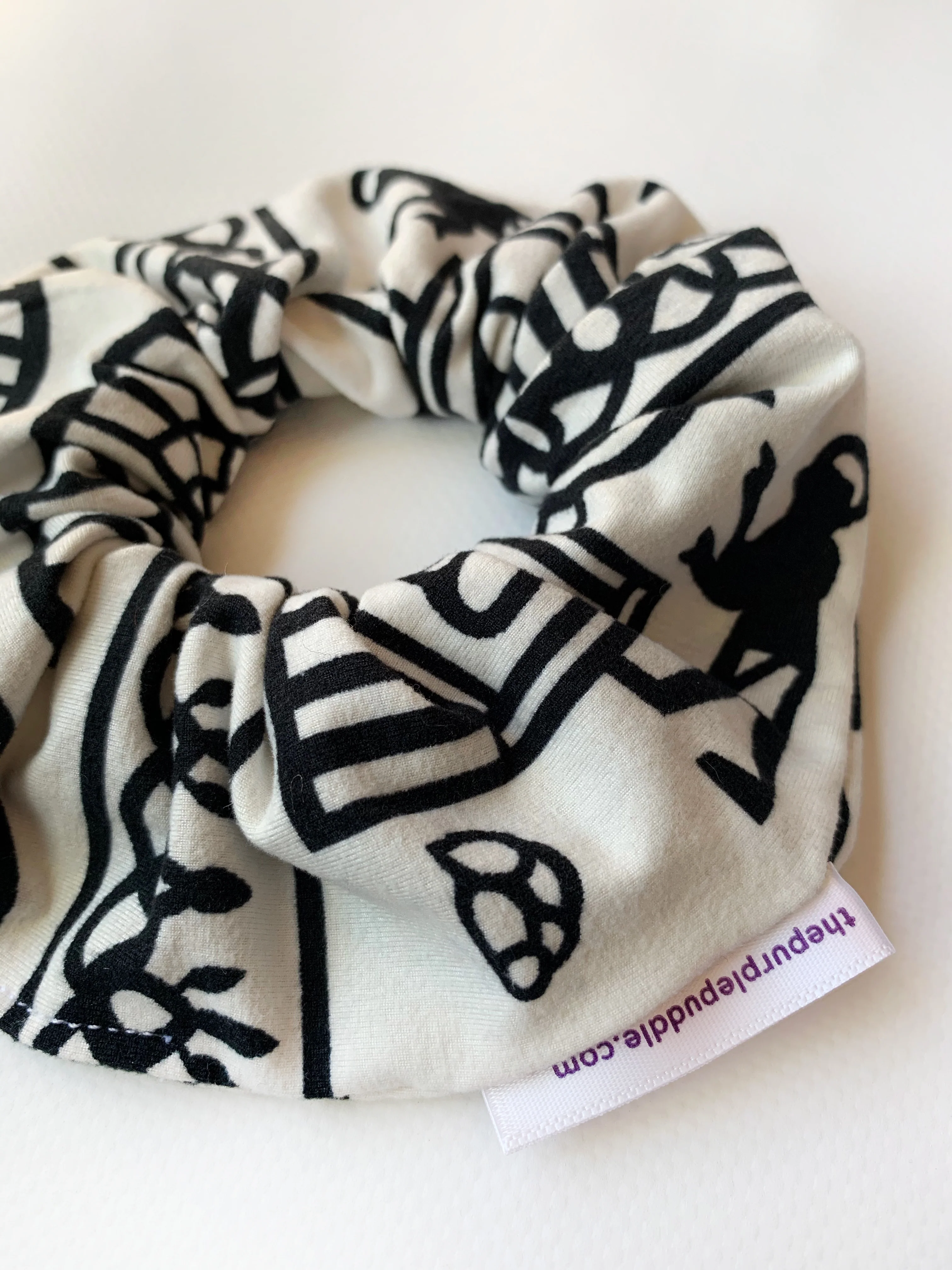 Copy of Black Hieroglyphics Scrunchie