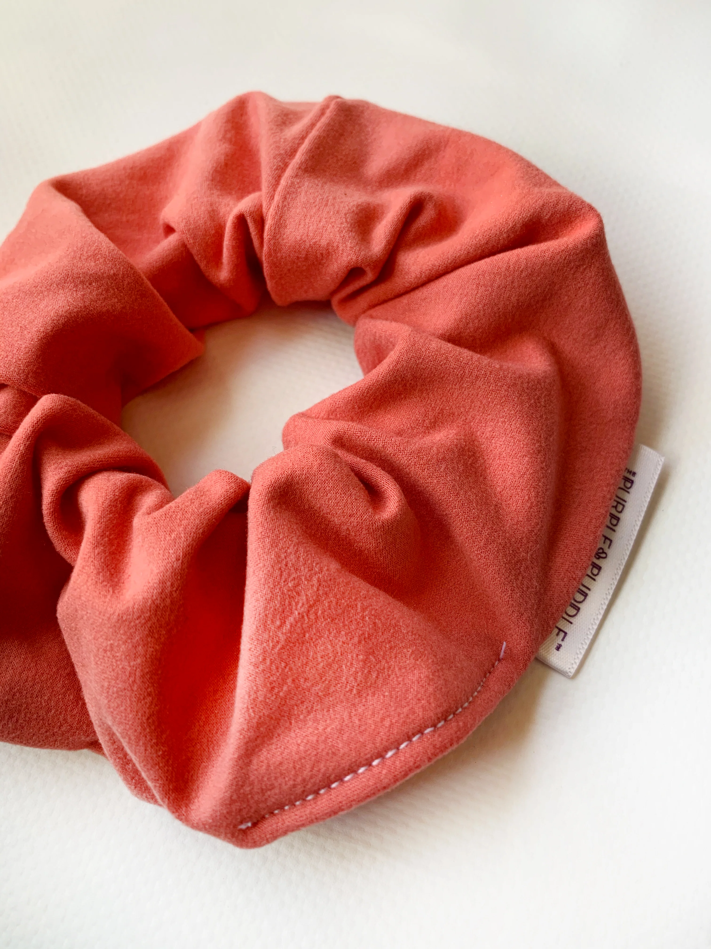 Coral Pink Scrunchie