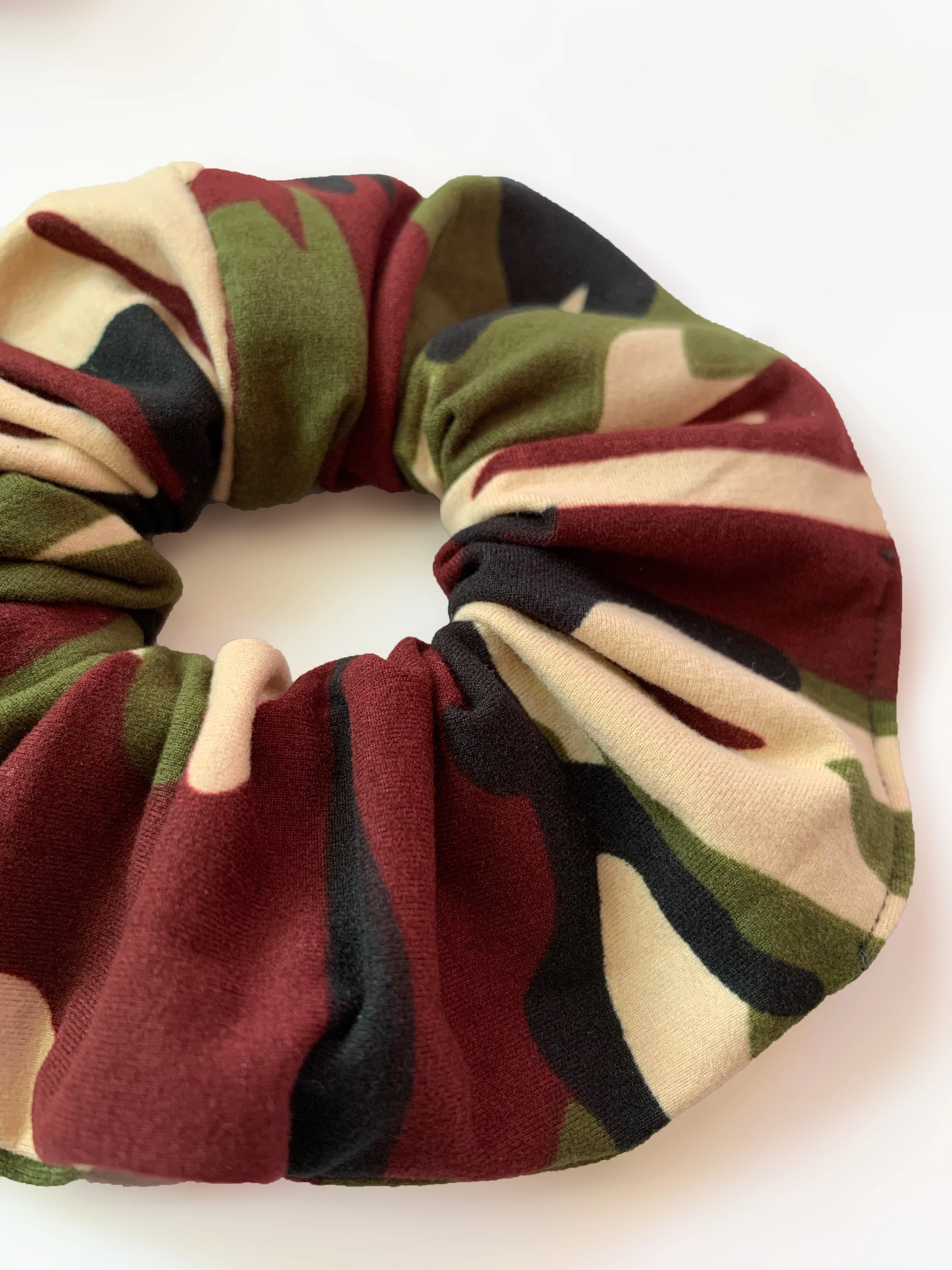 Cream Camo Scrunchie - Image 2