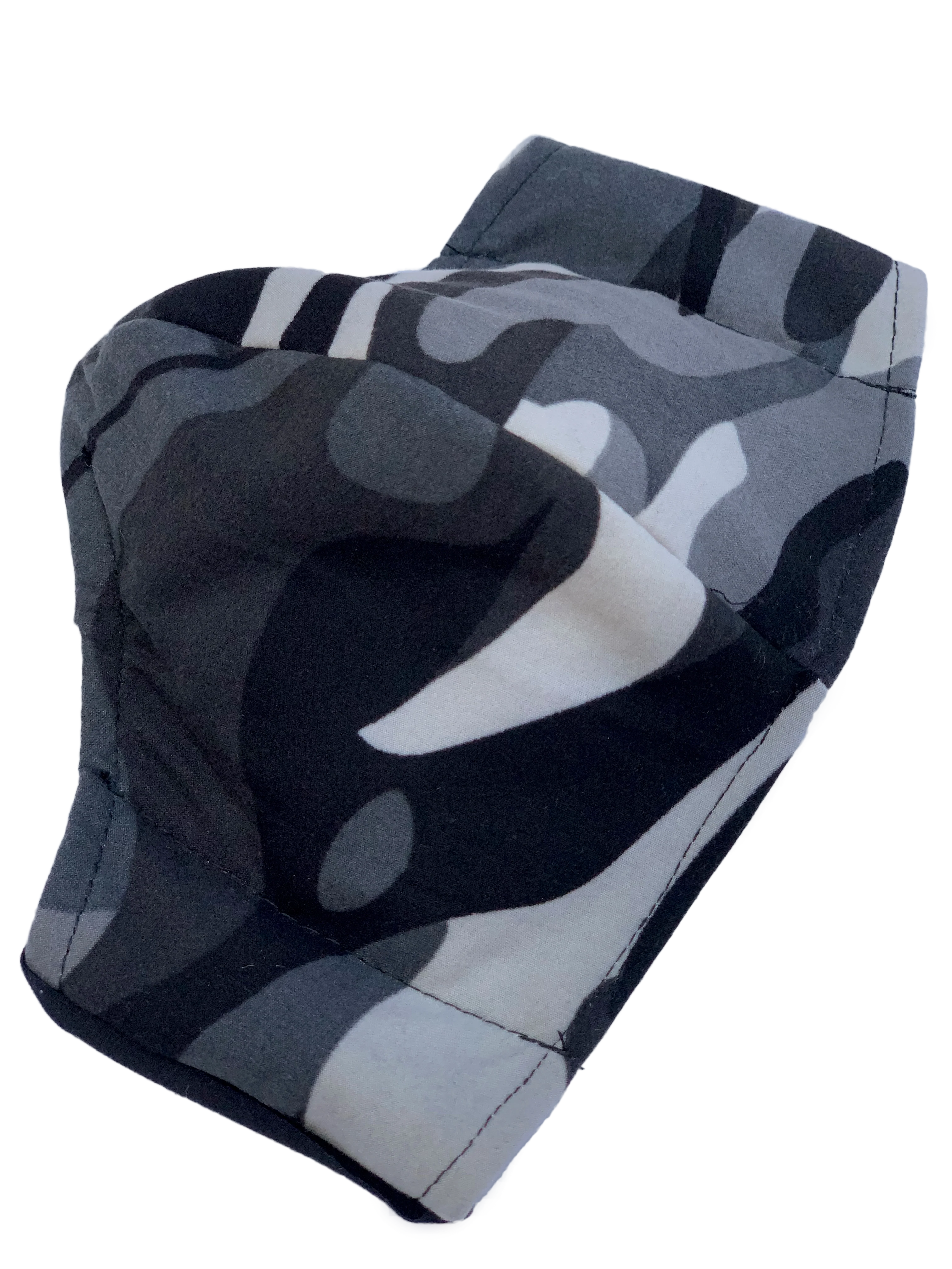 Grey Camo Face Mask