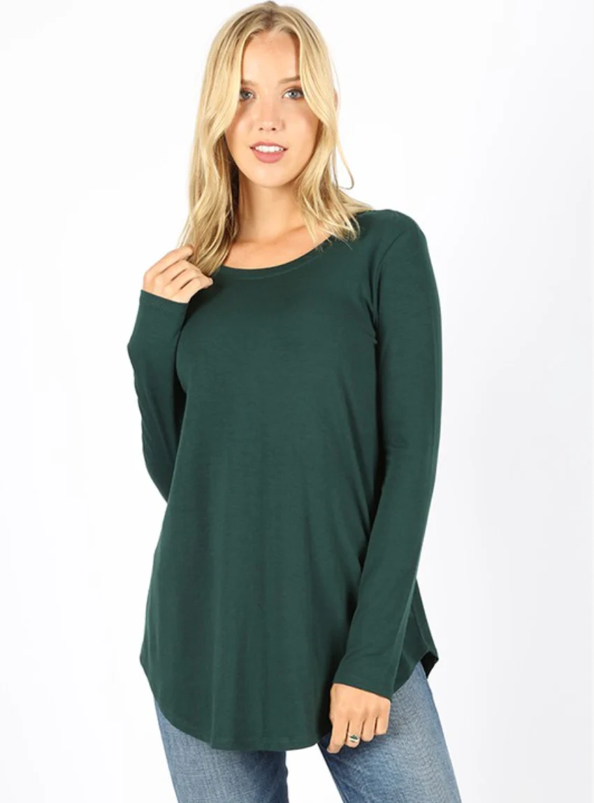 Long Sleeve Front Back Scoop - Image 3