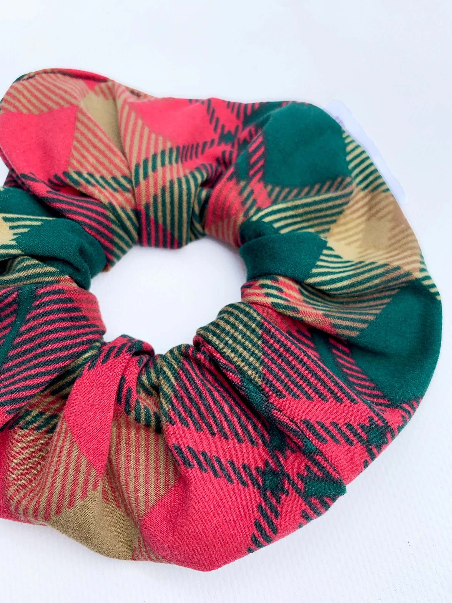 Maple Leaf Tartan Scrunchie