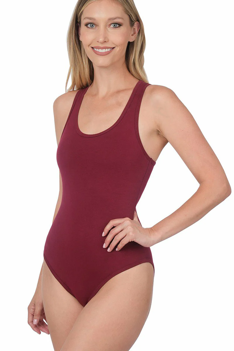 PLUS SIZE Cotton Racerback Body Suit - Image 4