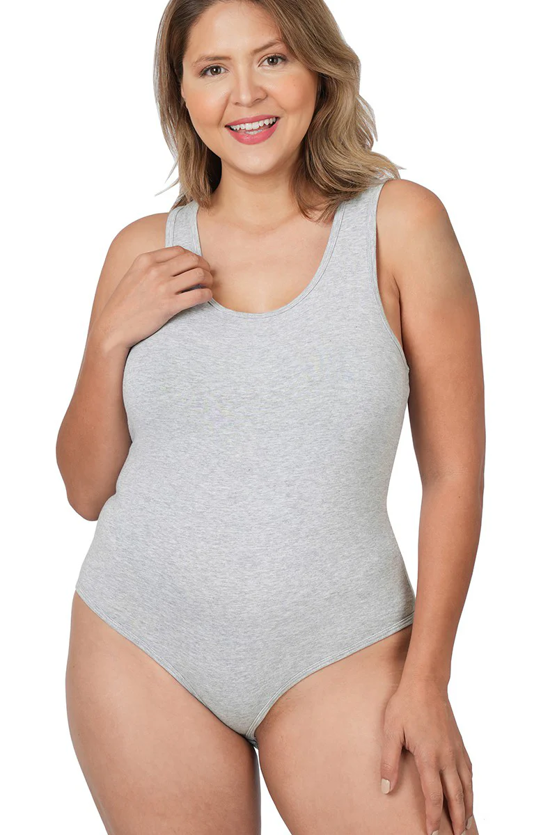 PLUS SIZE Cotton Racerback Body Suit - Image 6