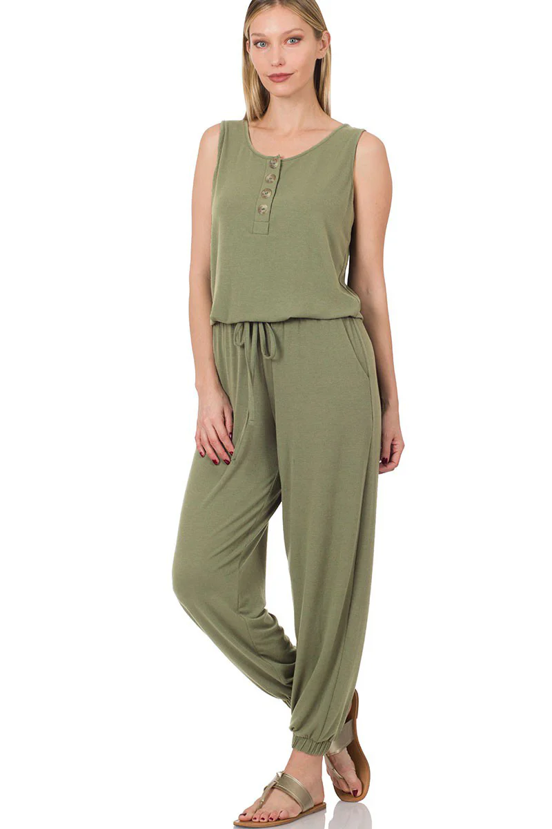 PLUS SIZE Jogger Jumpsuit (with pockets) - Image 6