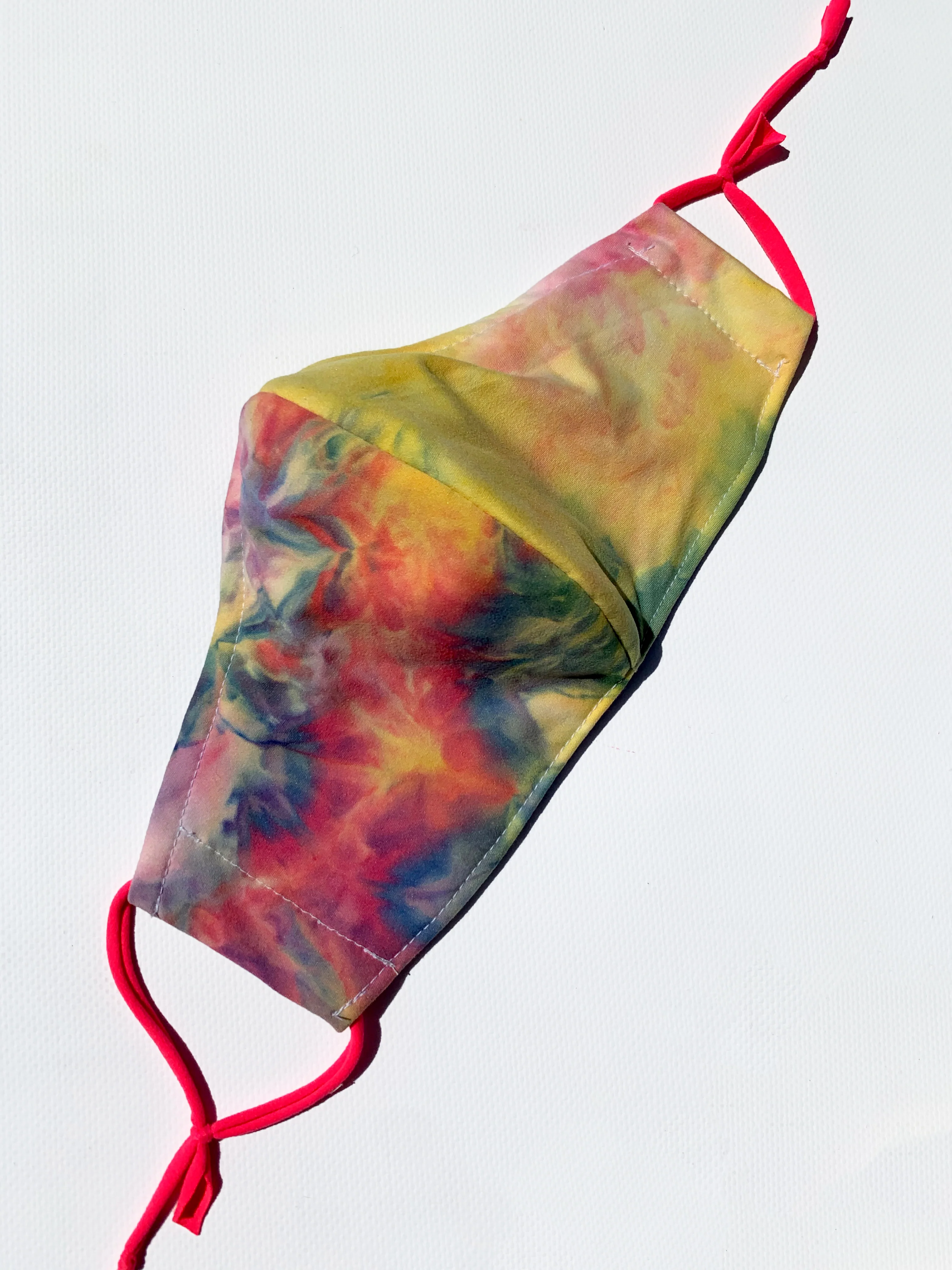 Rainbow Tie Dye Face Mask - Image 2
