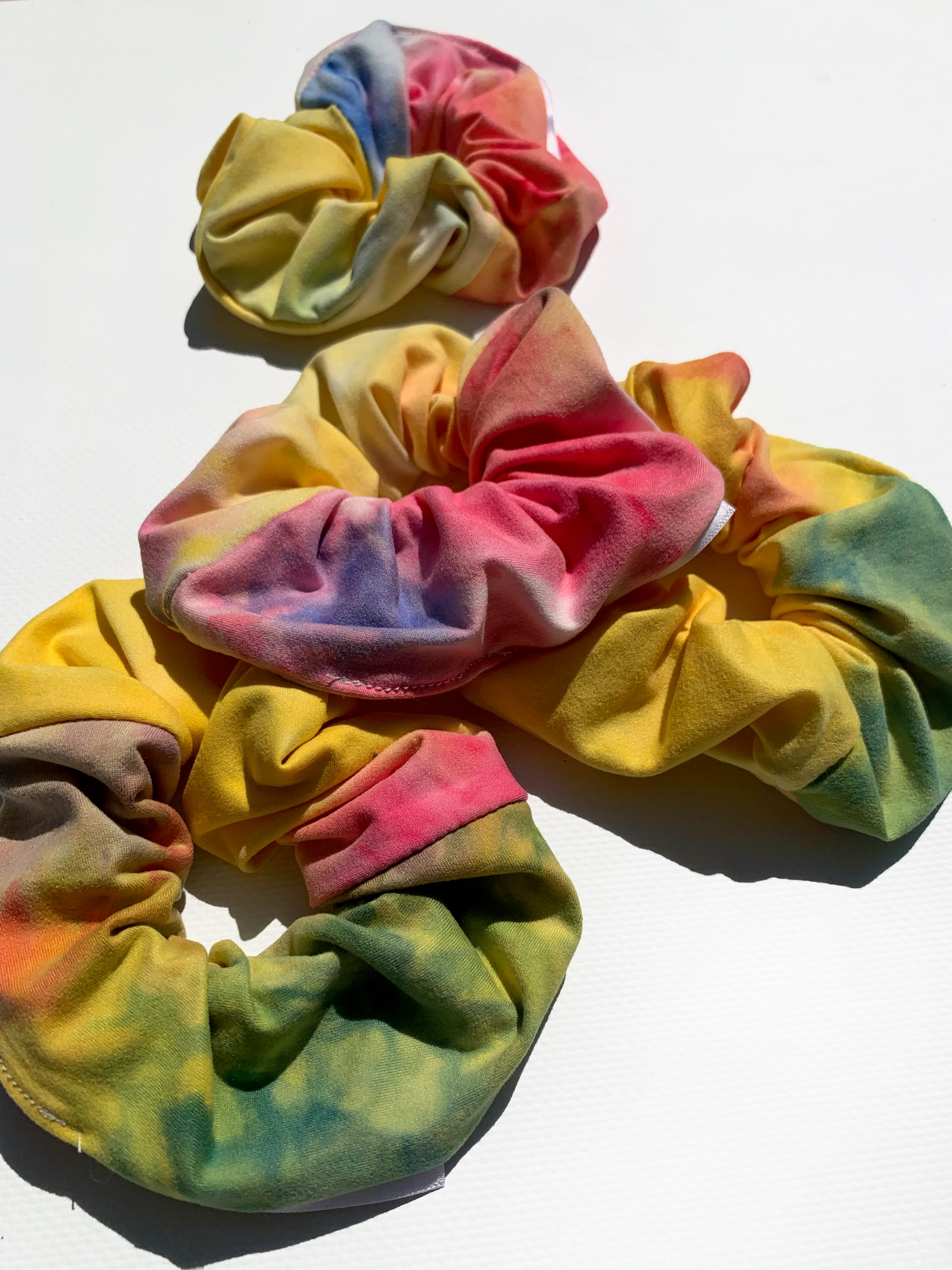 Rainbow Tie Dye Scrunchie - Image 3