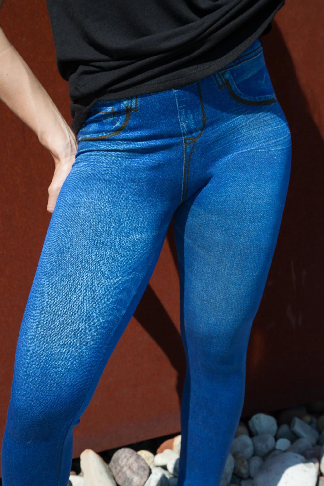Retro Blue Jegging