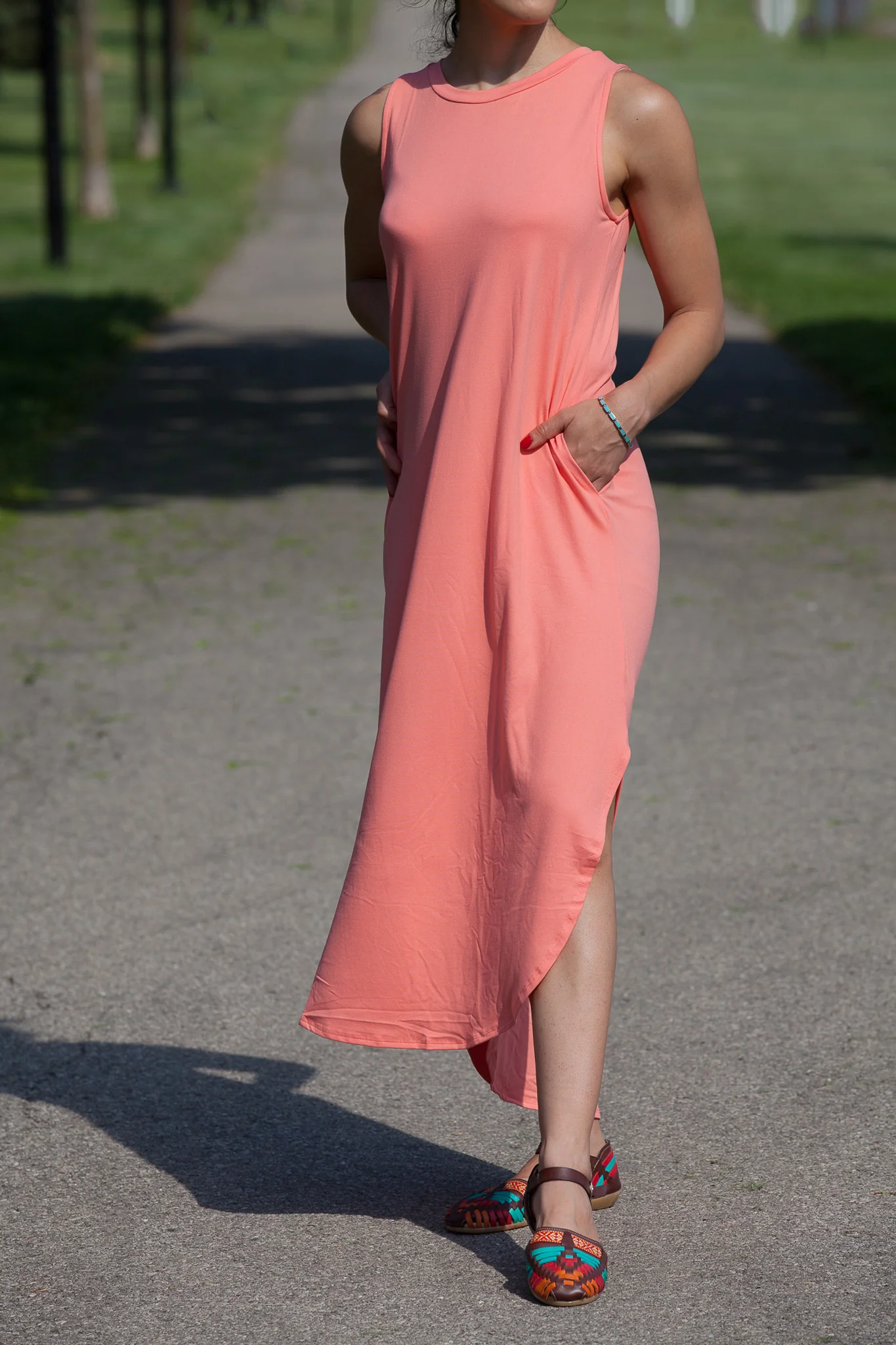 Side Slit Tank Dress (WITH POCKETS) // EXTRA SOFT - Image 25
