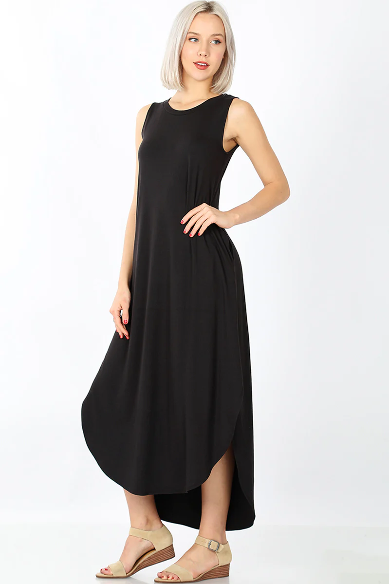 Side Slit Tank Dress (WITH POCKETS) // EXTRA SOFT - Image 27