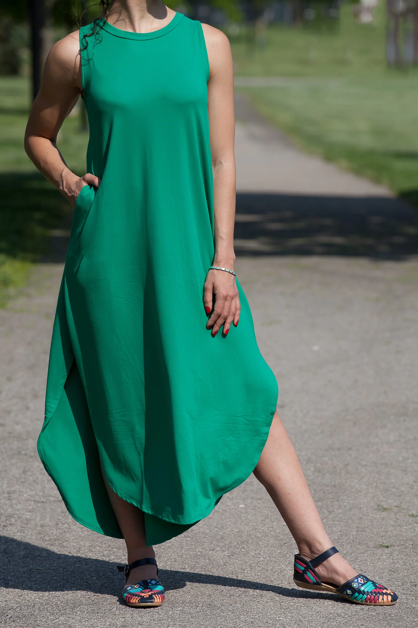 Side Slit Tank Dress (WITH POCKETS) // EXTRA SOFT - Image 7