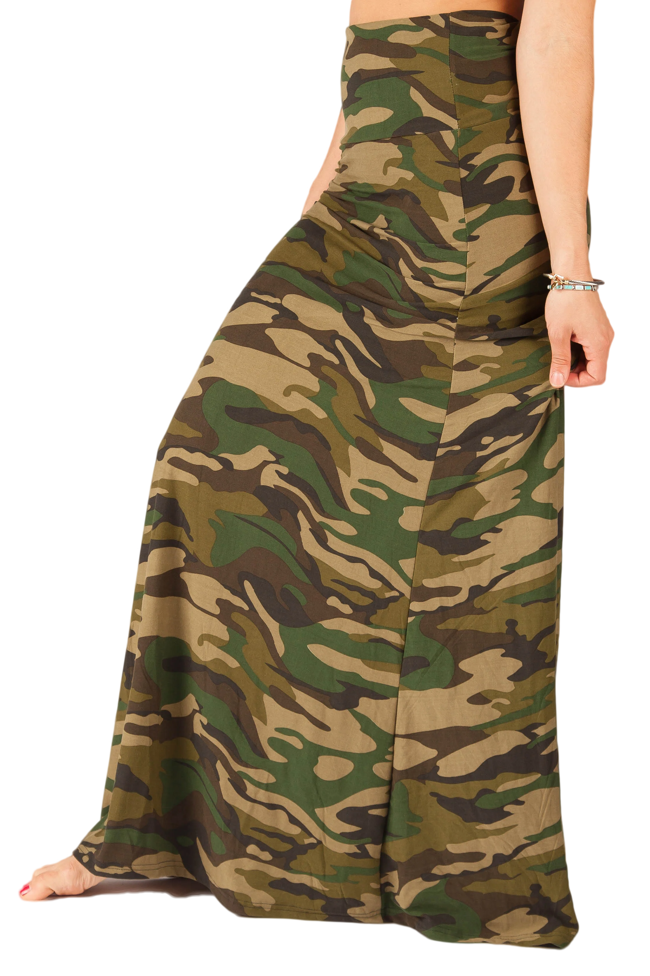 Green Camo MAXI SKIRT - Image 6